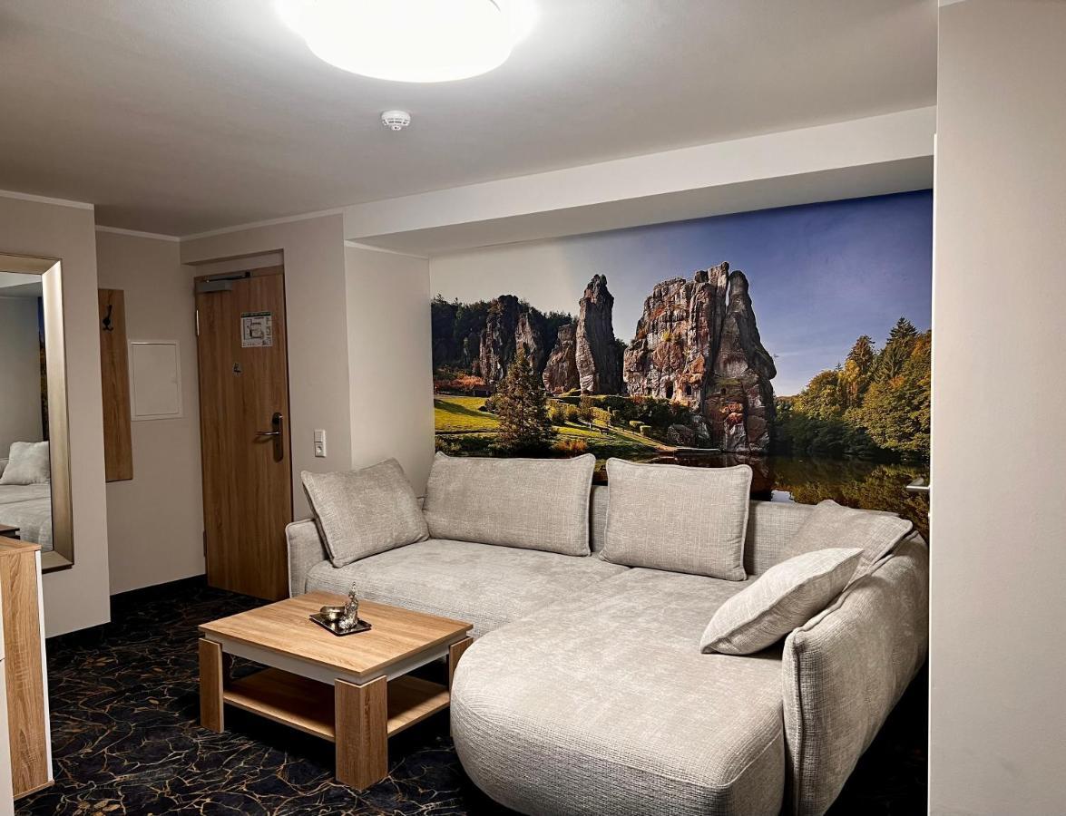 Gaestehaus Am Kurpark Hotel Garni Horn-Bad Meinberg Bagian luar foto